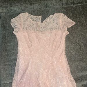 pink wedding guest dress